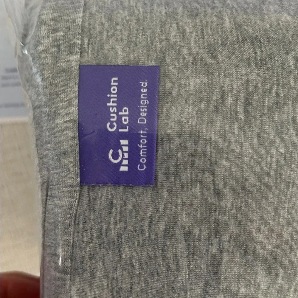 Cushion Lab Neck Relief Ergonomic Cervical Pillow, Grey, NWT display item